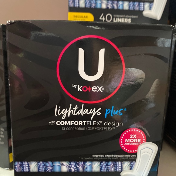 u by kotex Bath & Body Nwt Lot Of 5 U By Kotex Light Days Plus